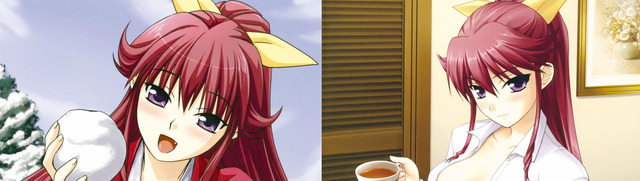 gitai saimin hentai hair red characters ribbon favourite ponytail venis