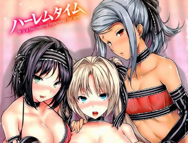 harem time the animation hentai anime hentai time wallpaper harem threesomes