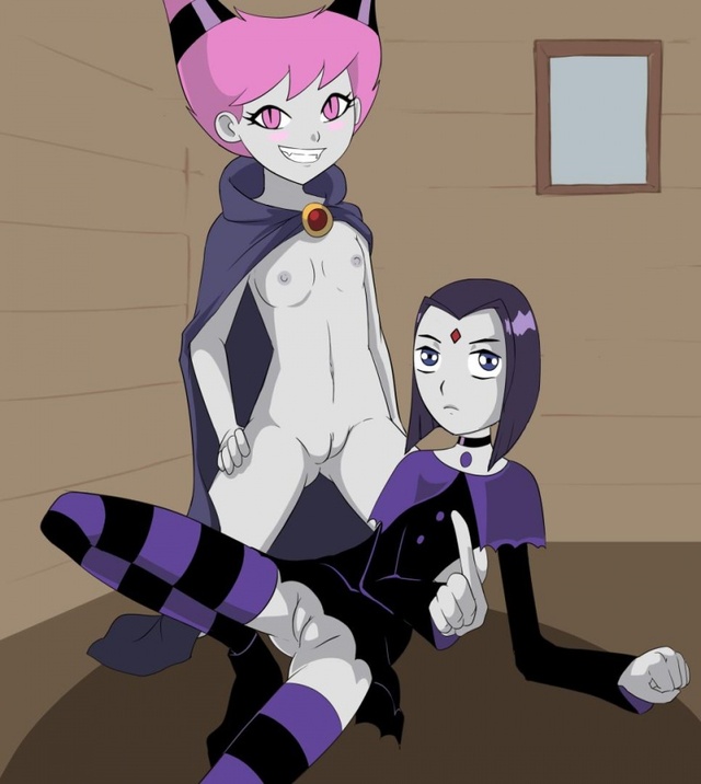 hentai porn teen titans hentai parody teen titans dcau raven jinx mezz jinxed fuk