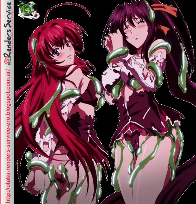 high school dxd hentai ero render highschool rias bakeno slimed dxdrias gremoryhimejima