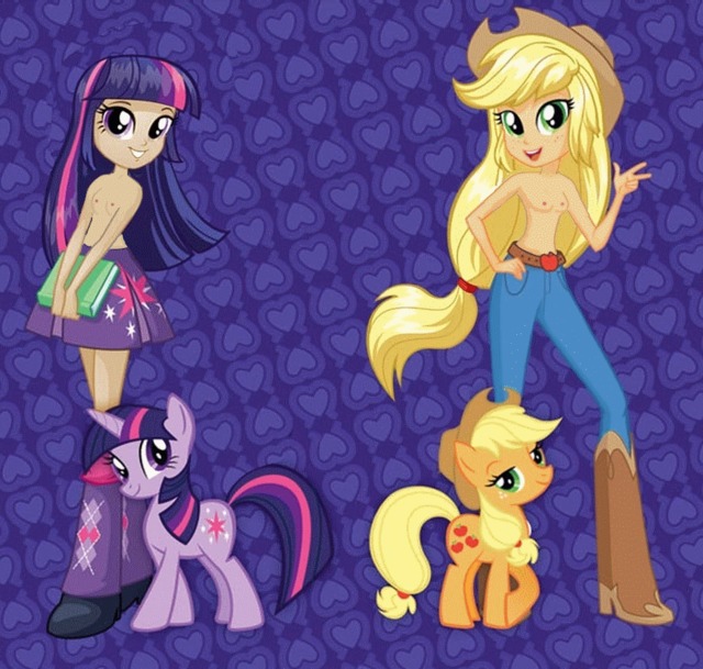 magical twilight hentai girls little pony friendship magic twilight sparkle applejack equestria