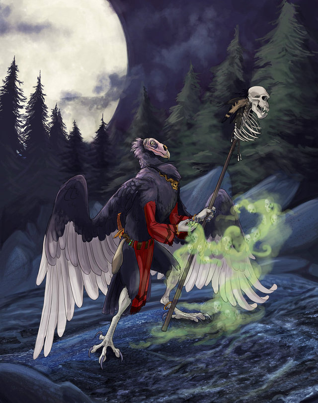 necromancer hentai pre digital anthro morelikethis necromancer paintings vulture saeto