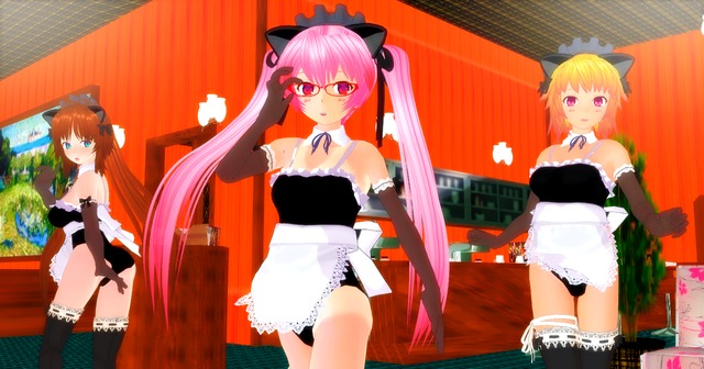 3d custom girl hentai maid girl art look good cafe custom they don weekend hellmenzero