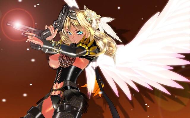 3d custom girl hentai angel dual darkskin uke wield kattsn