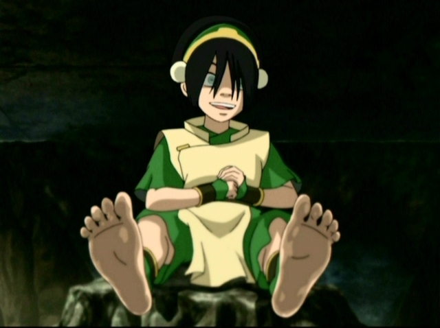 aang toph hentai porn feet barefoot toph