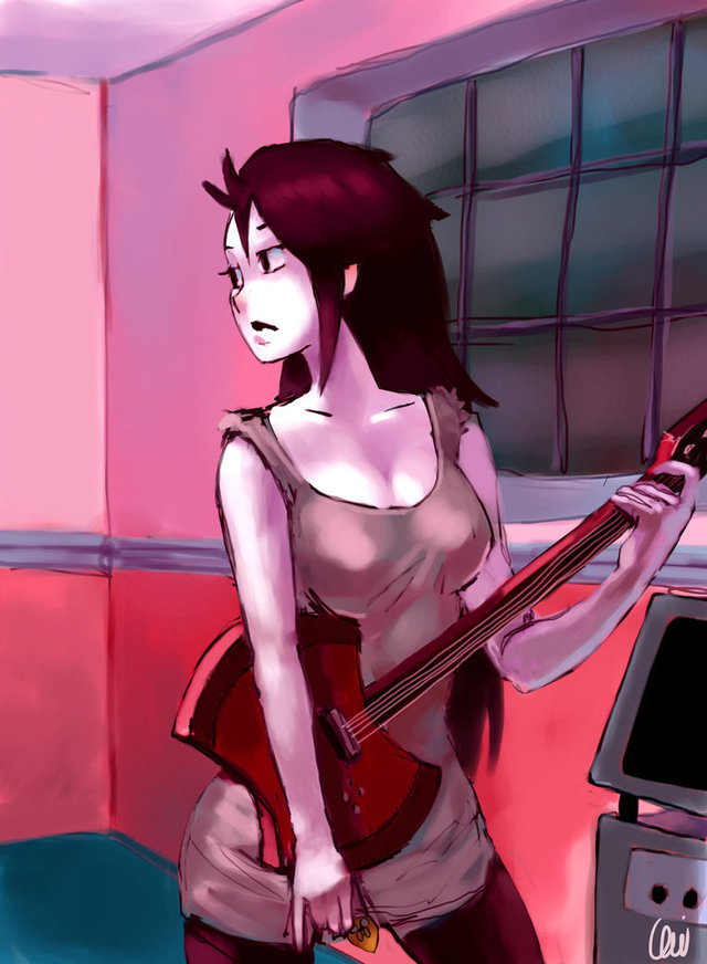 advencher time hentai time adventure pre digital morelikethis fanart painting marceline onichan