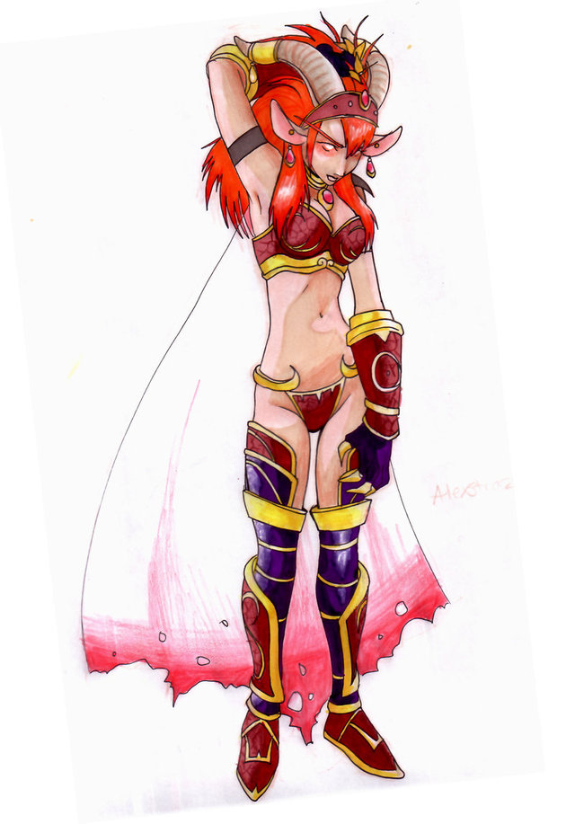 alexstrasza hentai art wow alexstraza pyrogina