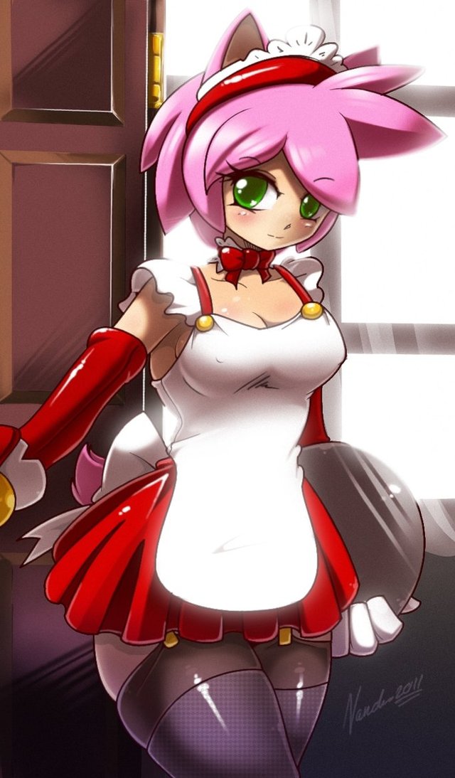 amy rose e hentai maid art amy pre rose nancher dewi