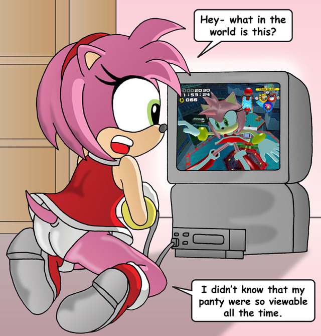 amy rose hentai game art final amy version rose surprise discovery xjkenny