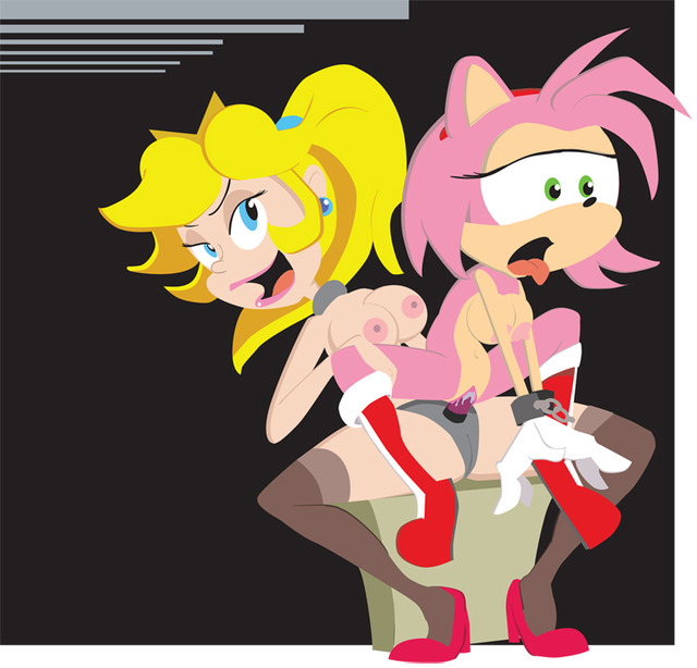 amy rose sonic hentai yuri blonde girls hair breasts nude amy sonic princess super rose add hedgehog nintendo peach mario ccd bros