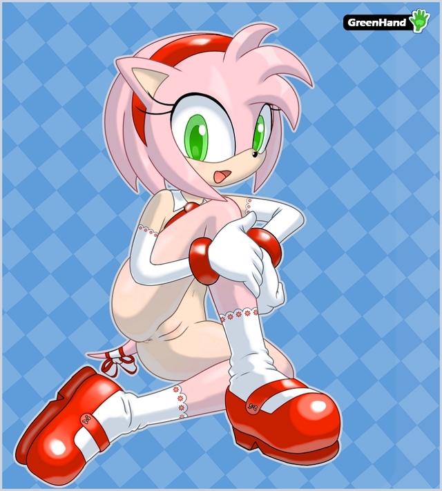 amy rose the hedgehog hentai cbf ass pussy anus amy sonic bottomless simple furry rose hedgehog cca posing bow background tie greenhand