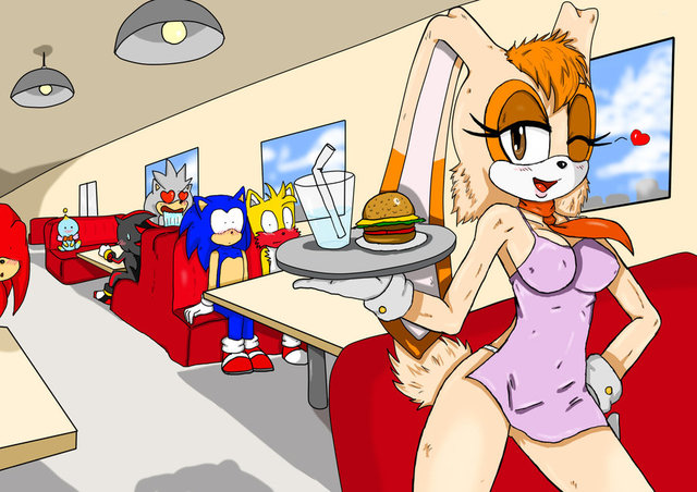 amy sonic hentai art sonic contest workin diner