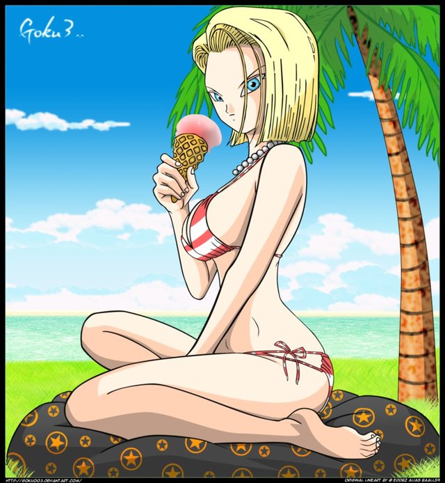 android 18 and goku hentai pre android goku wtmna