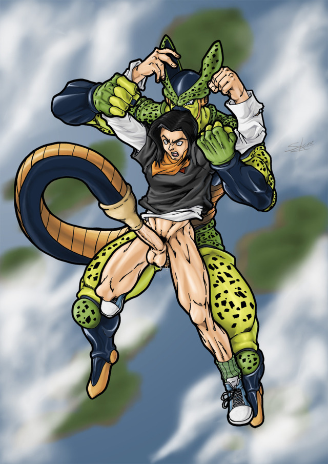 android 18 cell hentai afa android fce yaoi dragonball cell