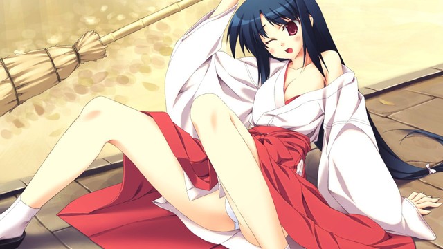 anime hentai pictures anime hentai ecchi japanese girls wallpaper wallpapers miko clothes