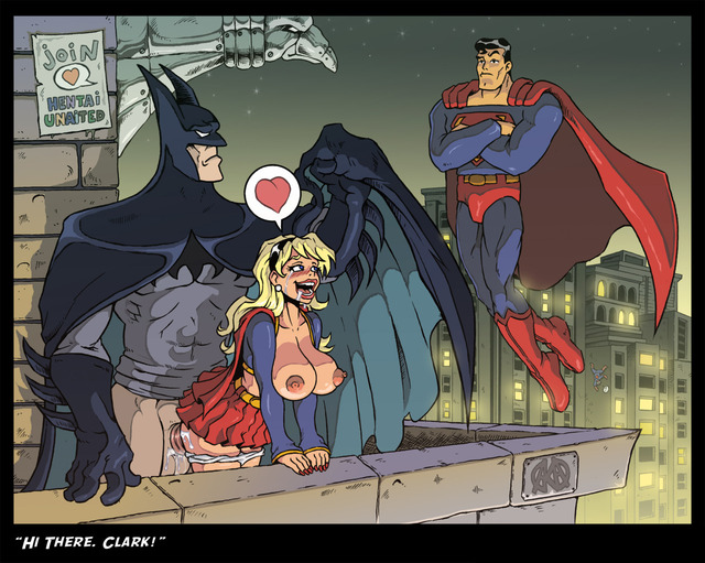 batman hentai pic crossover supergirl superman batman marvel man spider bbfe akabur