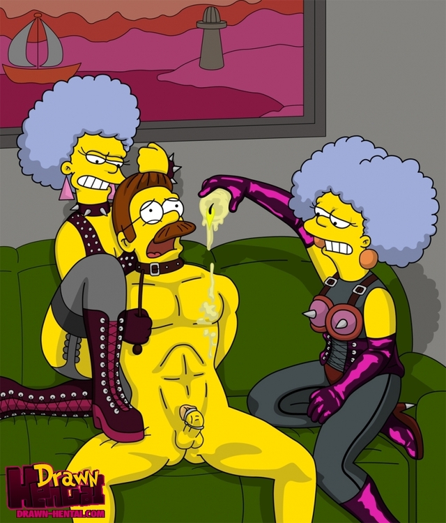 best drawn hentai hentai drawn caa simpsons patty selma flanders ned bouvier