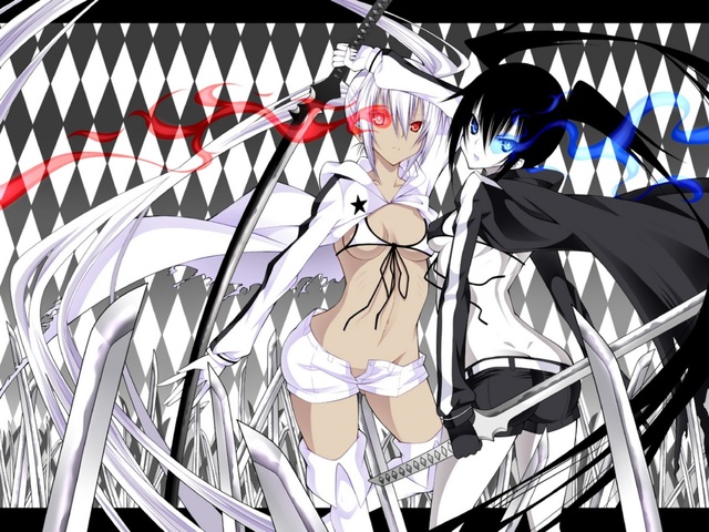 black rock shooter hentai anime hentai black wallpaper wallpapers rock white shooter