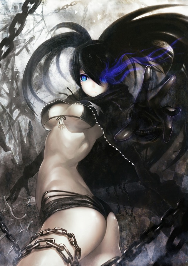 black rock shooter hentai black service fan rock brs