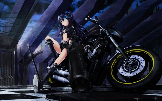 black rock shooter hentai black wallpaper data rock shooter