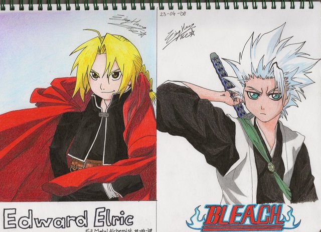 bleach apache hentai manga morelikethis traditional fanart wing edward fancomics hitsugaya