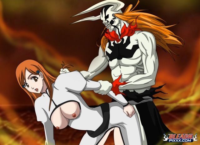 bleach e hentai hentai bleach orihime riding ichigo hollowichigo