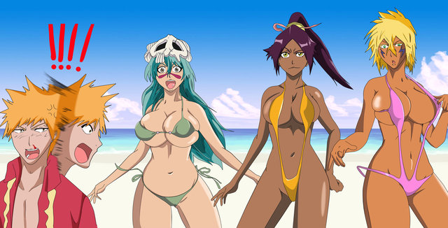 bleach halibel hentai pre morelikethis artists bleach group bikini nel yoruichi halibel greengiant qgubd