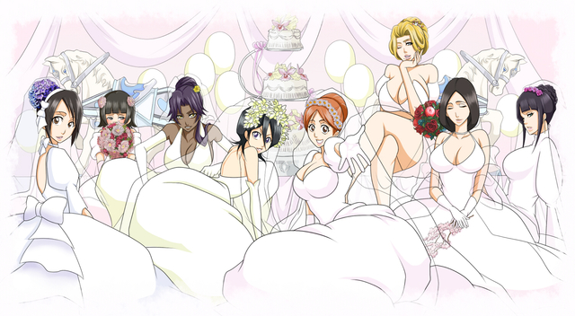 bleach hentai pictures hentai female media bleach characters wedding dresses