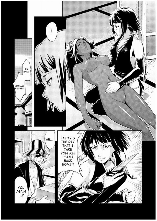 bleach hentai soi fon hentai manga bleach sweet yoruichi drunker fon soi kisuke urahara shihoin