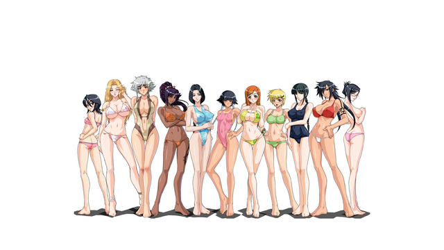 bleach soi fon hentai anime ecchi wallpaper bleach orihime inoue matsumoto rangiku kurotsuchi soifon