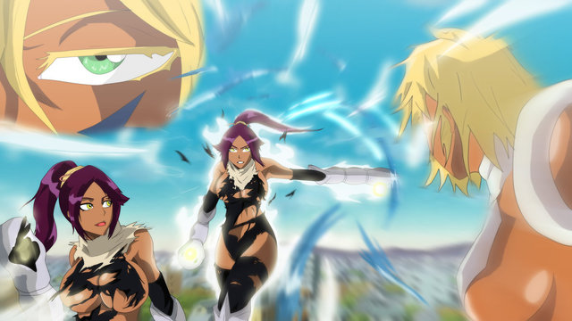 bleach tia halibel hentai pre morelikethis artists bleach yoruichi tia halibel greengiant