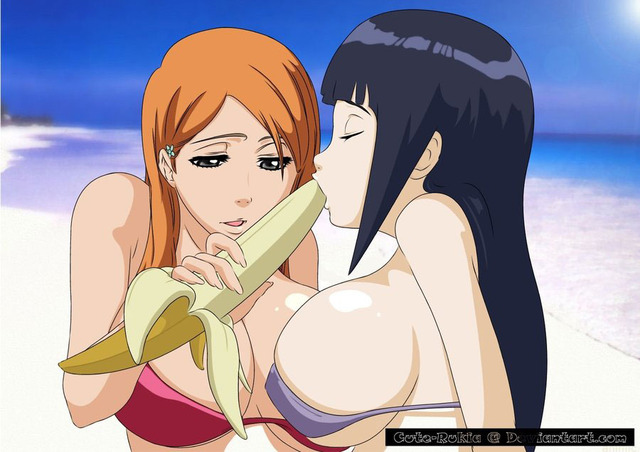 bleach yuri hentai hentai naruto media bleach hinata orihime