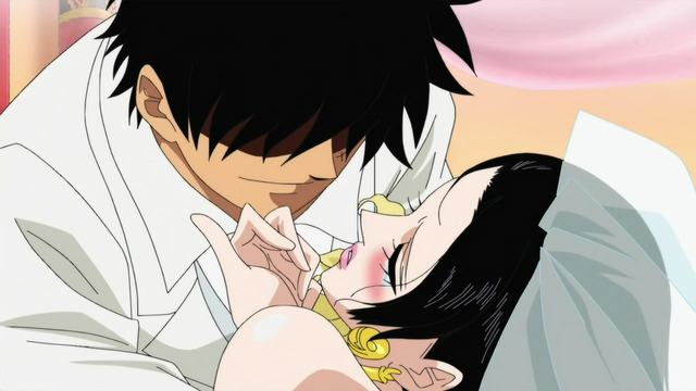 boa hancock and luffy hentai large one piece