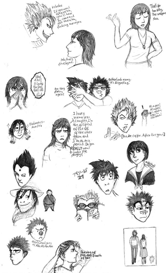 eyeshield 21 hentai art sketch eyeshield heap tohaido