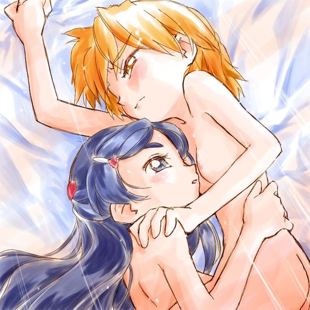 futari wa pretty cure hentai yuri girls hair nude futari blue precure red fdb loli multiple prev