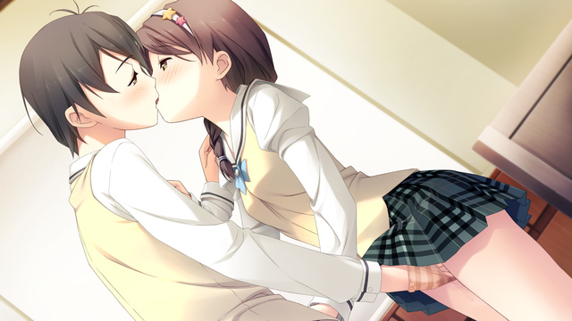 game cg hentai all seifuku game hair blush data underwear brown kantoku konachan kiss panties diary fingering kanade hirosaki