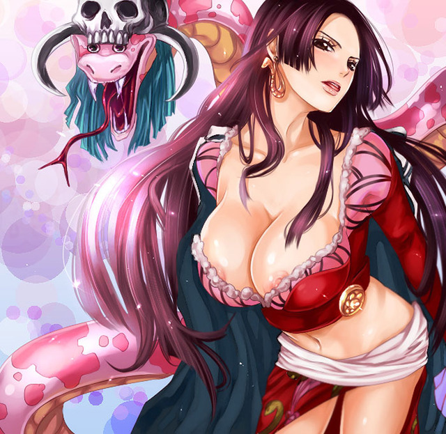 huge breasts hentai hentai huge one piece tits boa hancocks