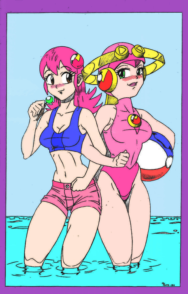 megaman hentai manga digital morelikethis artists beach fanart megaman roll maylu shoxxe juove