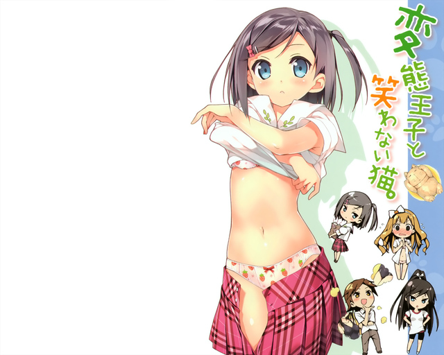 no panties hentai hair skirt underwear kantoku show aaa azuki azusa bra chibi tsutsukakushi tsukiko undressing yokodera youto konachan short white panties fbe koutetsu ccbdf