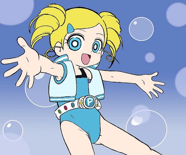 power puff girls z hentai blonde girls hair breasts blush blue eyes belt bath flat