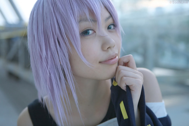 purple hair hentai hentai albums hair user photo media cosplay purple tank shirayuki mizore rosariovampire kaieda logger kae