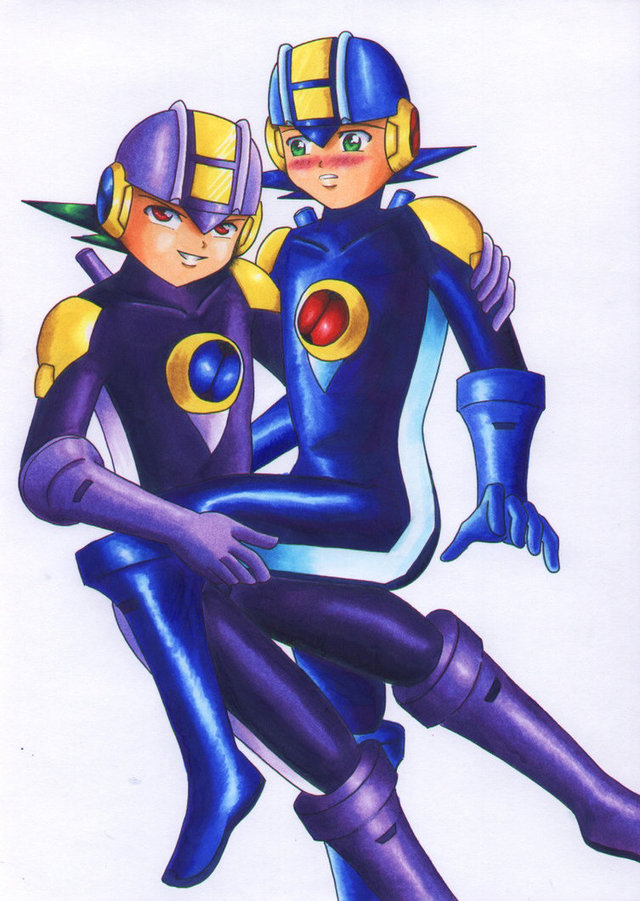 rockman hentai art dark pre again scarlet rockman