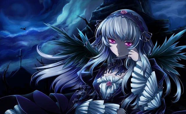 rozen maiden hentai category hair eyes long lolita wings tomodachi konachan loli rozen maiden purple boku goth gray suigintou sukunai gothic fashion mtyy