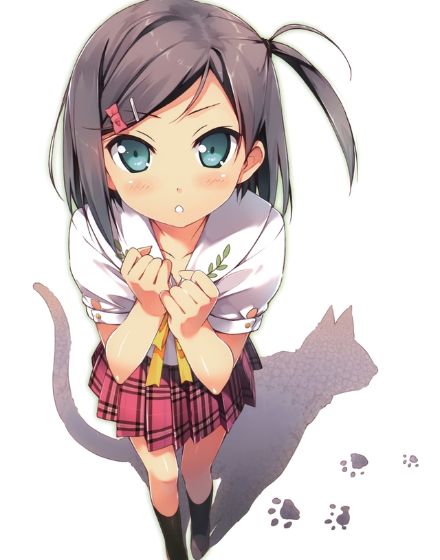 short hair hentai hentai girl single pictures hair ouji warawanai neko kantoku get tsutsukakushi tsukiko short