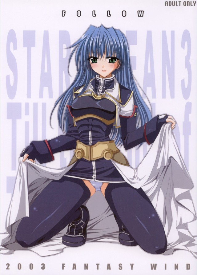 star ocean hentai hair blue eyes armor crotch ratio