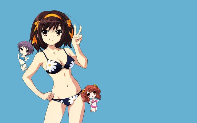 suzumiya haruhi no yuuutsu hentai hentai albums galleries blue categorized part more yuki bikini swimsuit haruhi suzumiya nagato asahina mikuru yuutsu