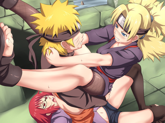 temari hentai hentai naruto original hair media glasses karin suck uzumaki temari tow