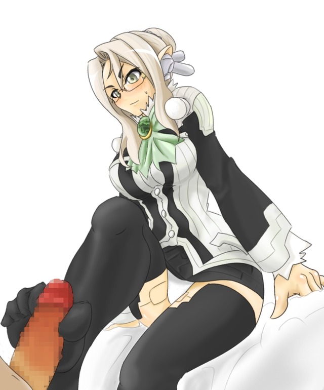 thighhighs hentai hentai hair tagme eyes thighhighs feet footjob grey toes