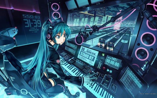 twintails hentai ace train hair long boots miku show thighhighs konachan twintails aqua hatsune vocaloid headphones dbeb abcaf mikumix vania