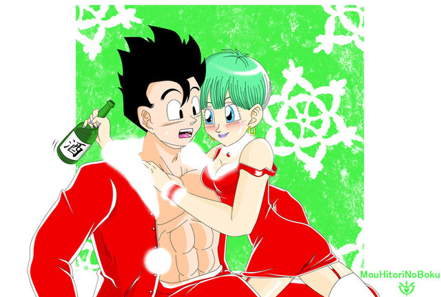 bulma e hentai galleries bulma art christmas gohan mouhitorinoboku